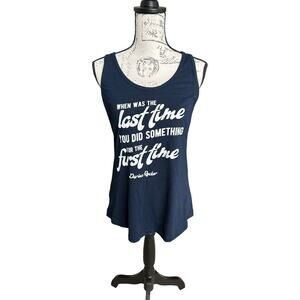 Darius Rucker When Was The Last Time Women's Navy Blue Racer Back Tank Top XXL
